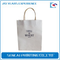 White fruit paper bag /Wholesale design raw materials of paper bag with handles